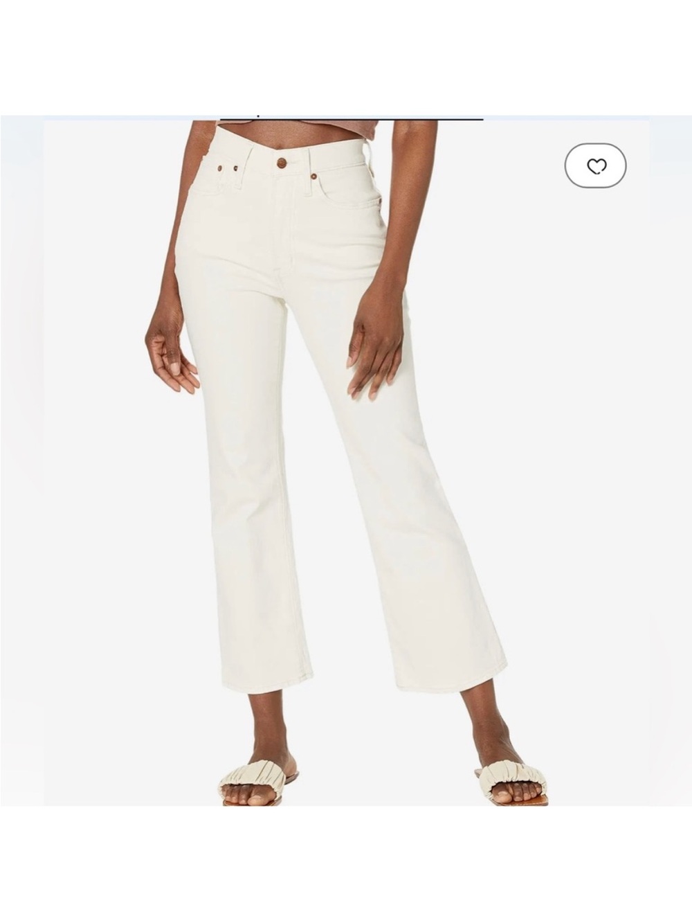 Madewell The Perfect Vintage Cropped Flare Jean in Vintage Canvas - Size 29